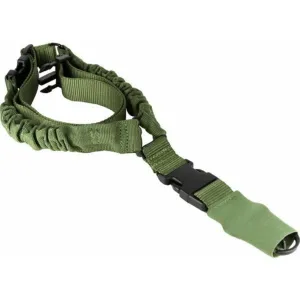 Aim Sports One Point Bungee Rifle Sling - Green - Adjustable & Durable