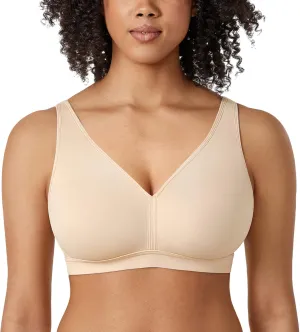 AISILIN Women's Plus Size Wireless Bra Support Comfort Full Coverage Unlined No Underwire Smooth