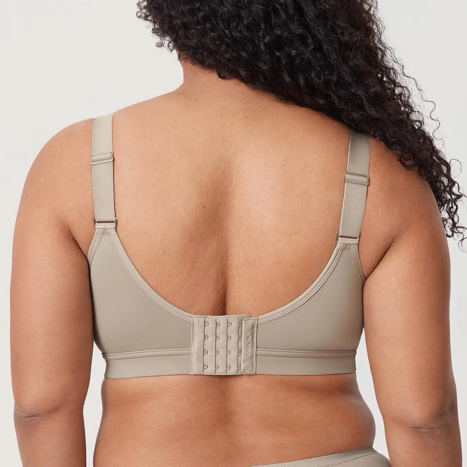 AISILIN Women's Plus Size Wireless Bra Support Comfort Full Coverage Unlined No Underwire Smooth