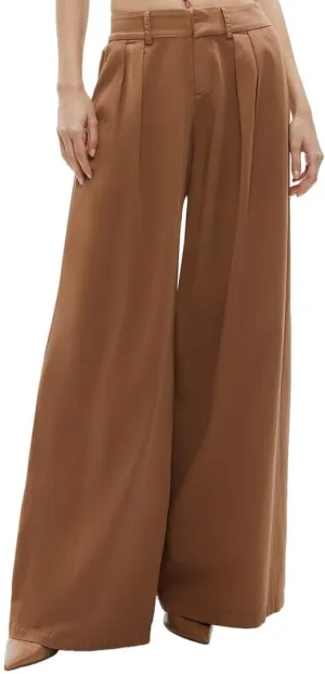 alice   olivia Garbo Low-Rise Baggy Pleated Trouser