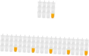 Alipis 6sets Concealable Drinking Flask Bags 100ml Flask Pouches Tap Leak Proof for Cruise Beach Travel 50pcs*6