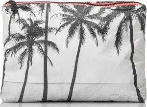 ALOHA Collection Mid Pouch, Lightweight, Packable, & Splash-Proof Pouch for Travel, Makeup, Toiletries, Organization, Gym, Pool & Beach. Easy to Clean Material. (11" x 8.5")