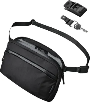ALPAKA Flight Sling and HUB Keychain - Crossbody Sling Bag For Men Travel Lightweight,Portable, Packable; Magnetic Keychain | Quick Release Magnetic System | Secure and Functional Clip