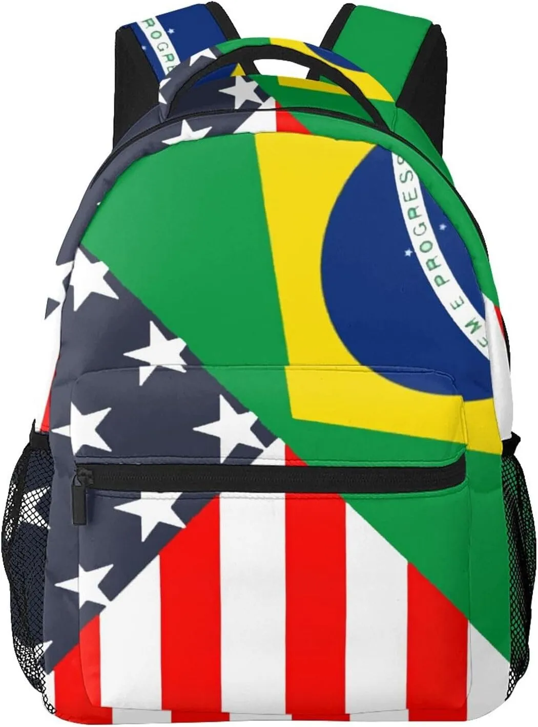 American Brazilian Flag Personalized Backpack Laptop Backpack Sports Travel Shoulder bag Light casual backpack