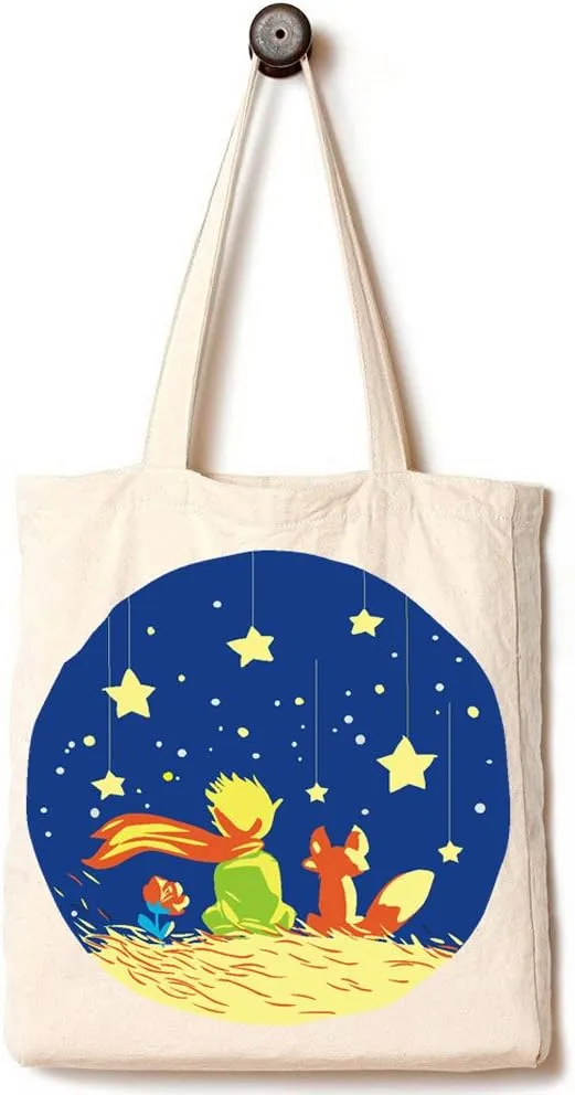 Andes Heavy Duty Flat-Bottom Canvas Tote Bag with Side Pockets - Aesthetic Handmade from 12oz 100% Cotton, Reusable & Durable