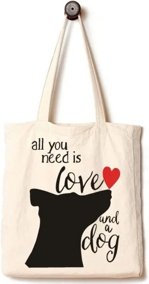 Andes Heavy Duty Flat-Bottom Canvas Tote Bag with Side Pockets - Aesthetic Handmade from 12oz 100% Cotton, Reusable & Durable