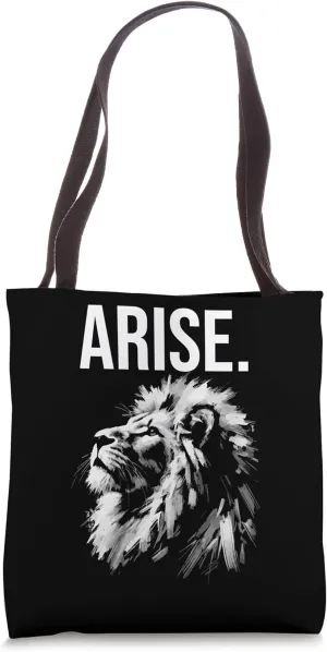 Arise, Lion - Gym, Hustle, Success, Motivational Tote Bag