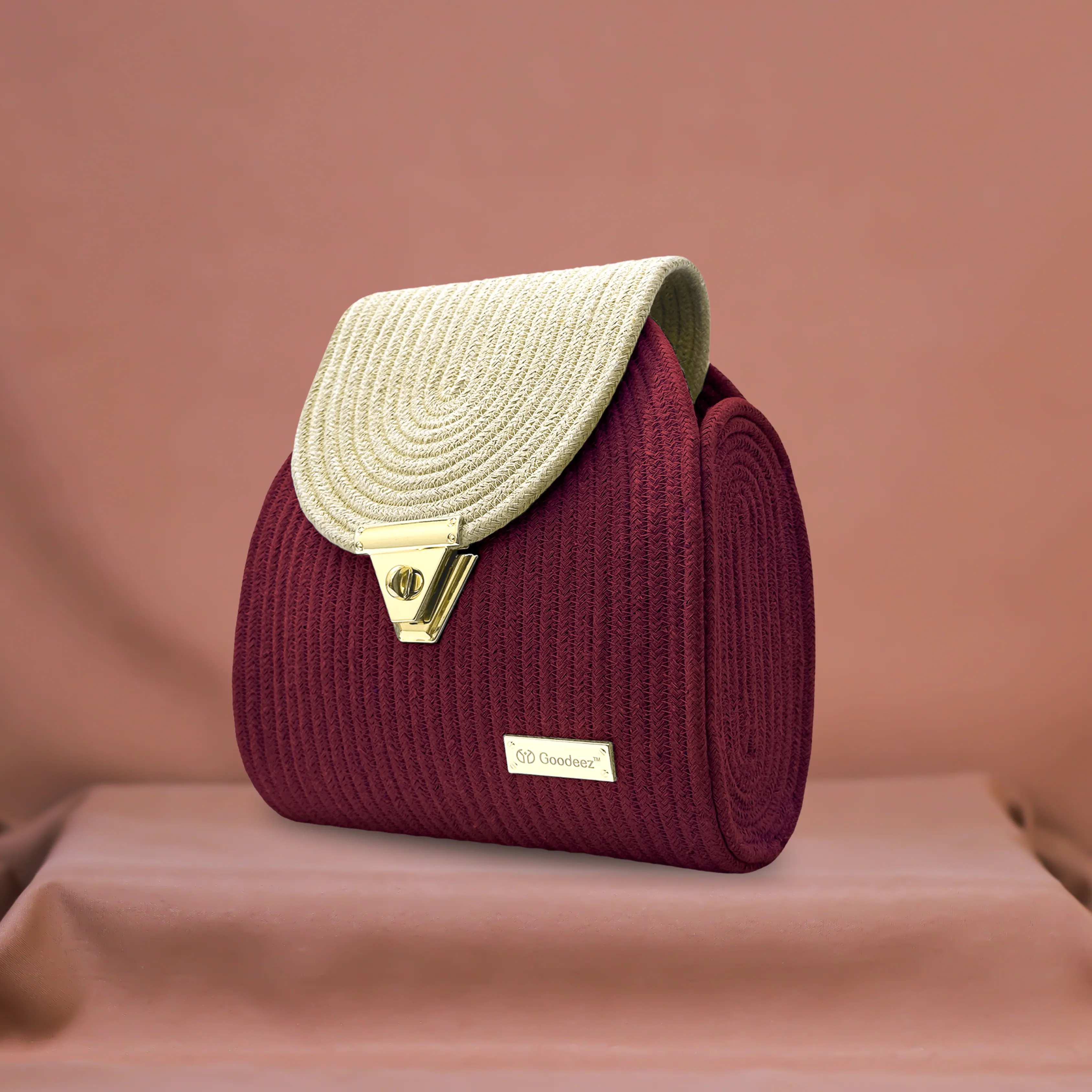 Artistic Sling Bag in Maroon