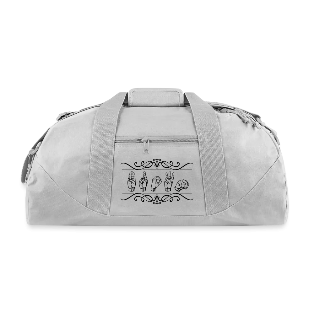 ASL Bag "Custom" Polyester Sign Language Duffle Bag