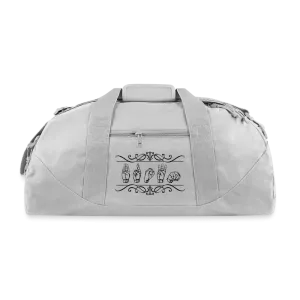 ASL Bag "Custom" Polyester Sign Language Duffle Bag