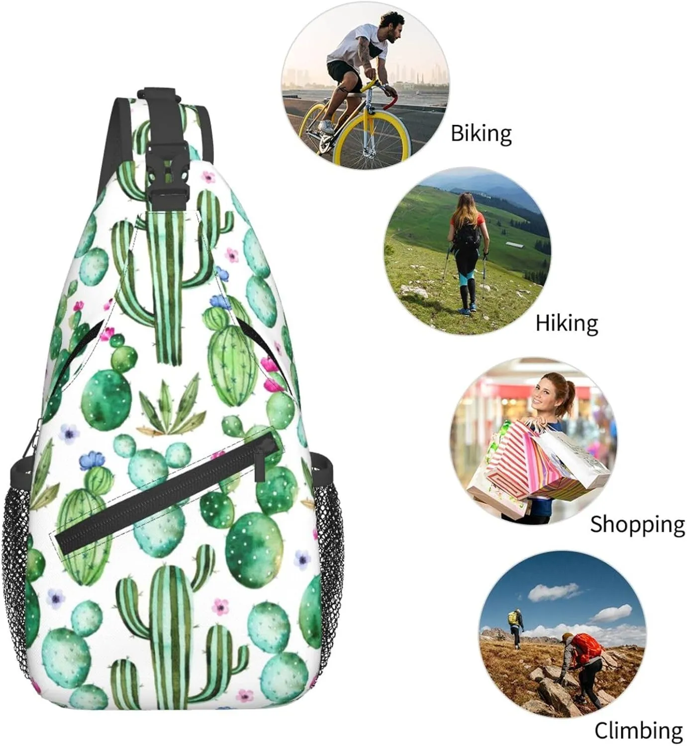 Autism Awareness Mom Crossbody Bag Adjustable Sling Bag Casual Chest Bags Travel Shoulder Backpack