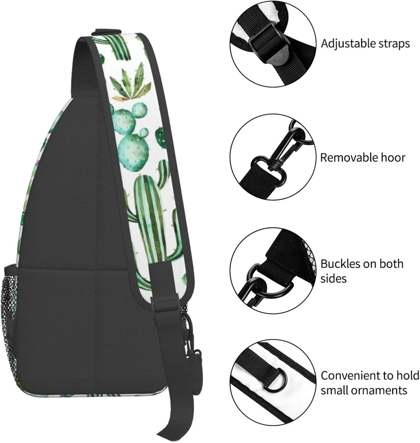 Autism Awareness Mom Crossbody Bag Adjustable Sling Bag Casual Chest Bags Travel Shoulder Backpack
