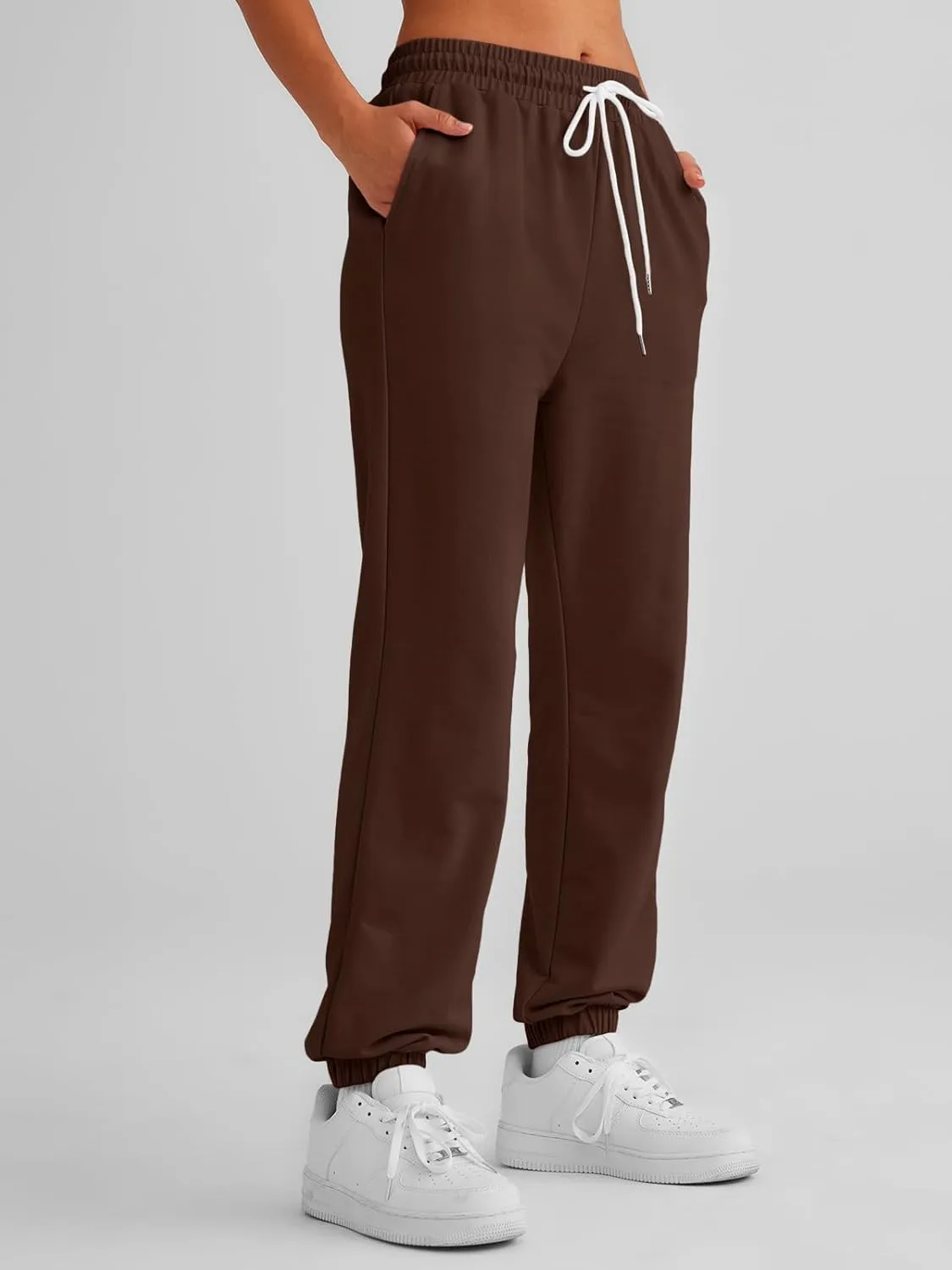 AUTOMET Women's Cinch Bottom Sweatpants Athletic Joggers Lounge Pants with Pockets