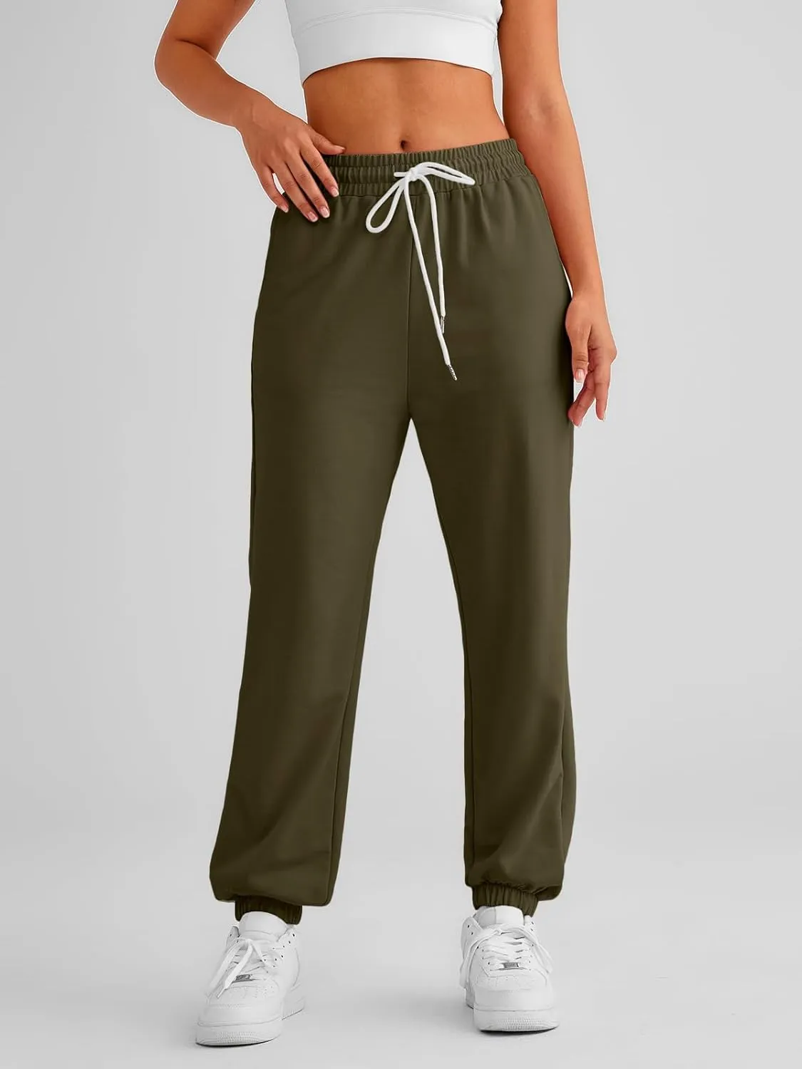 AUTOMET Women's Cinch Bottom Sweatpants Athletic Joggers Lounge Pants with Pockets