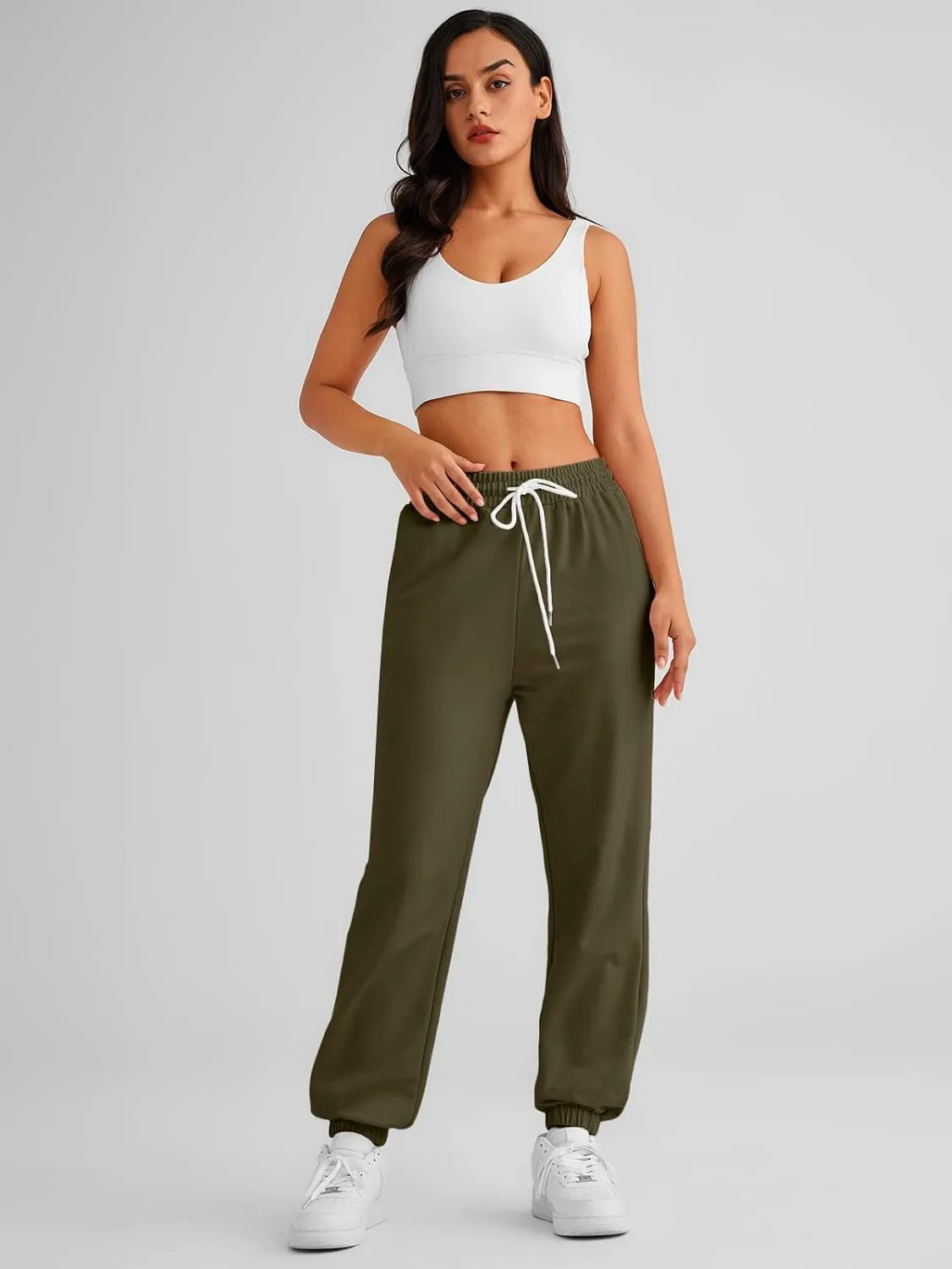AUTOMET Women's Cinch Bottom Sweatpants Athletic Joggers Lounge Pants with Pockets