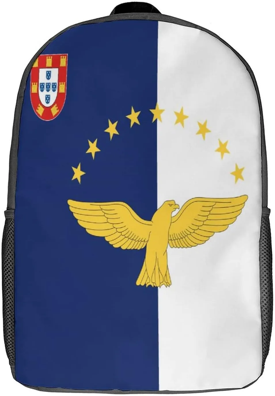 Azores Flag Backpack with Adjustable Straps, Suitable for Travel Picnics Activities