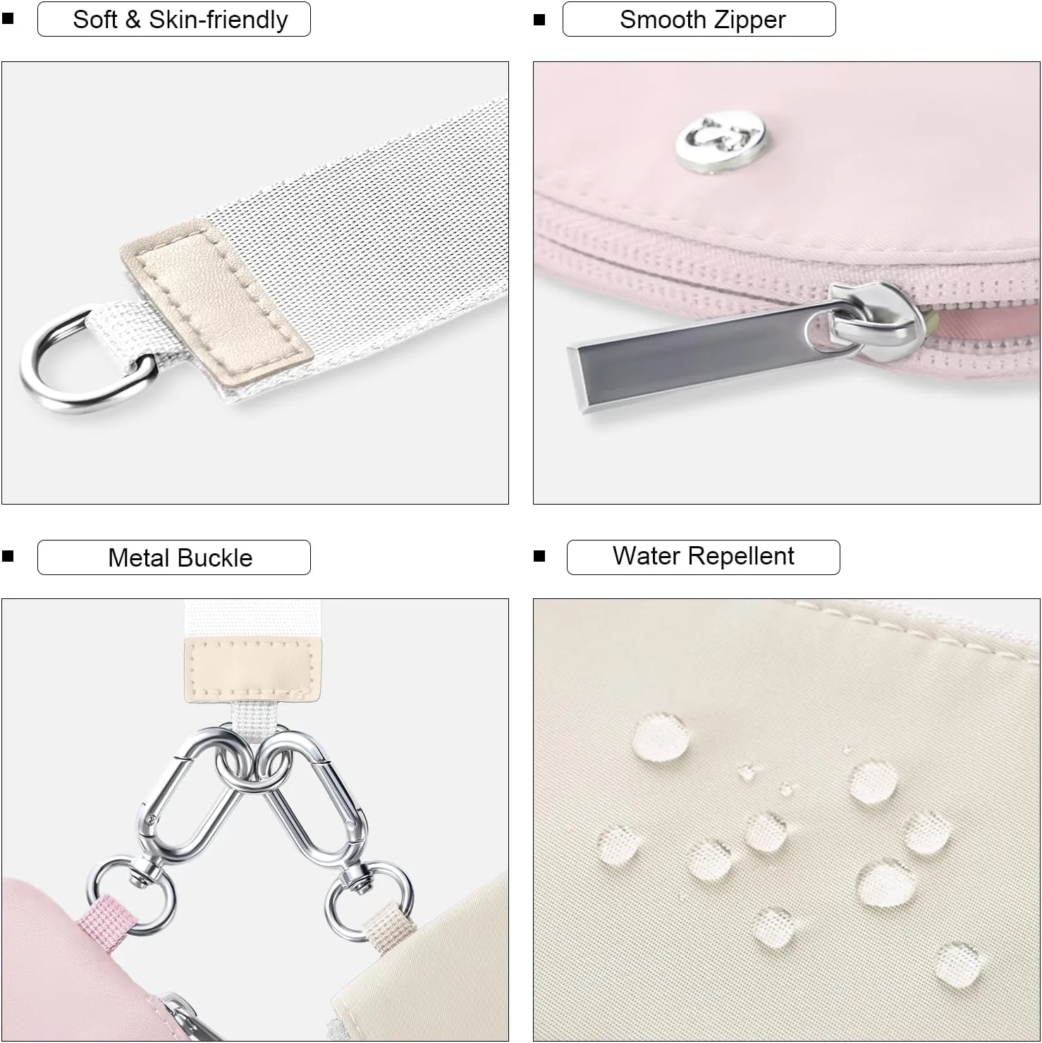 Babysun Mini Zip Around Dual Pouch Wristlet With 2 Straps Wristlet Keychain Wallet for Women Coin Purse Small Cute for Teen Girl