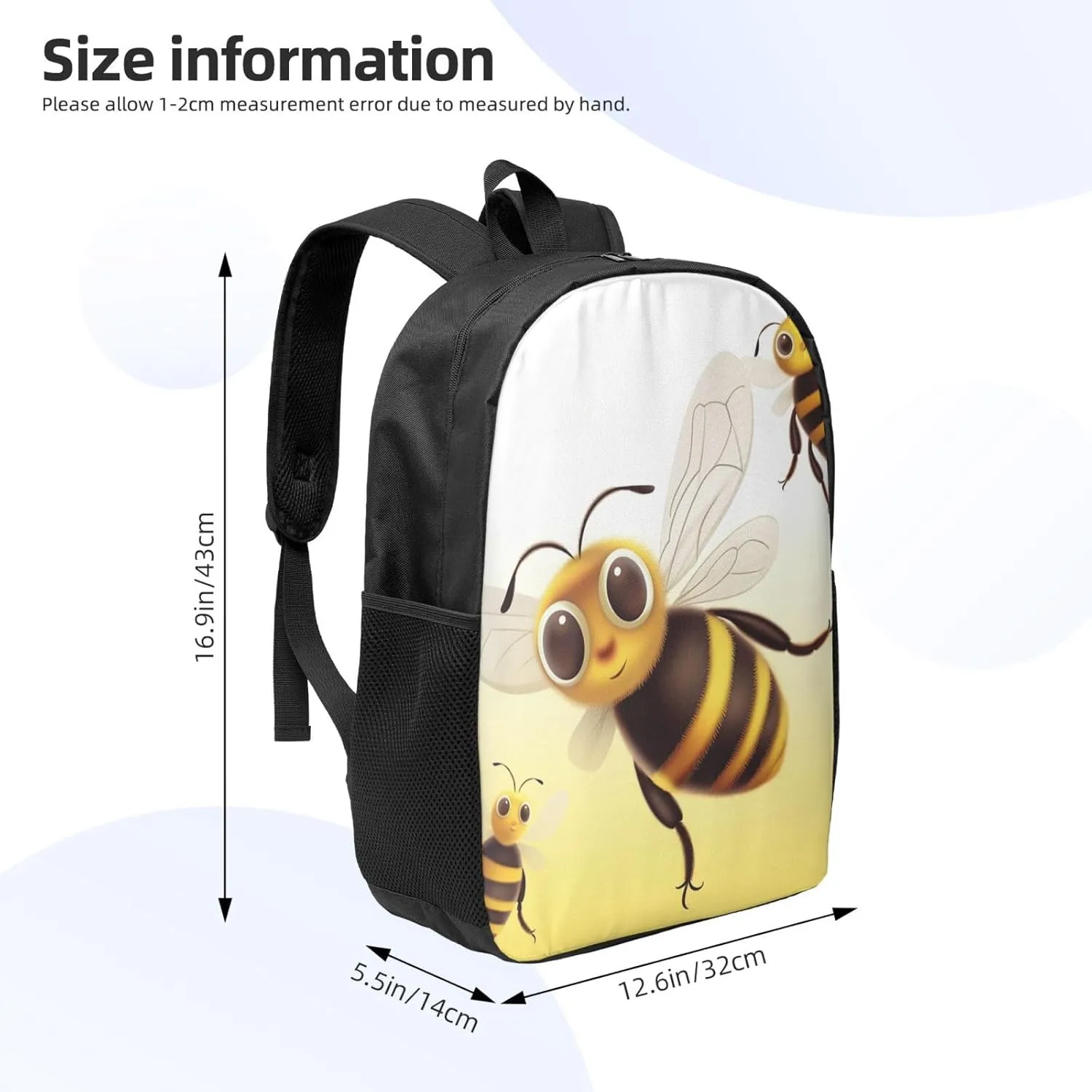 Backpack for Women Men Lightweight Casual Travel Daypack Flying Animals Laptop Backpack Cute Work Bag