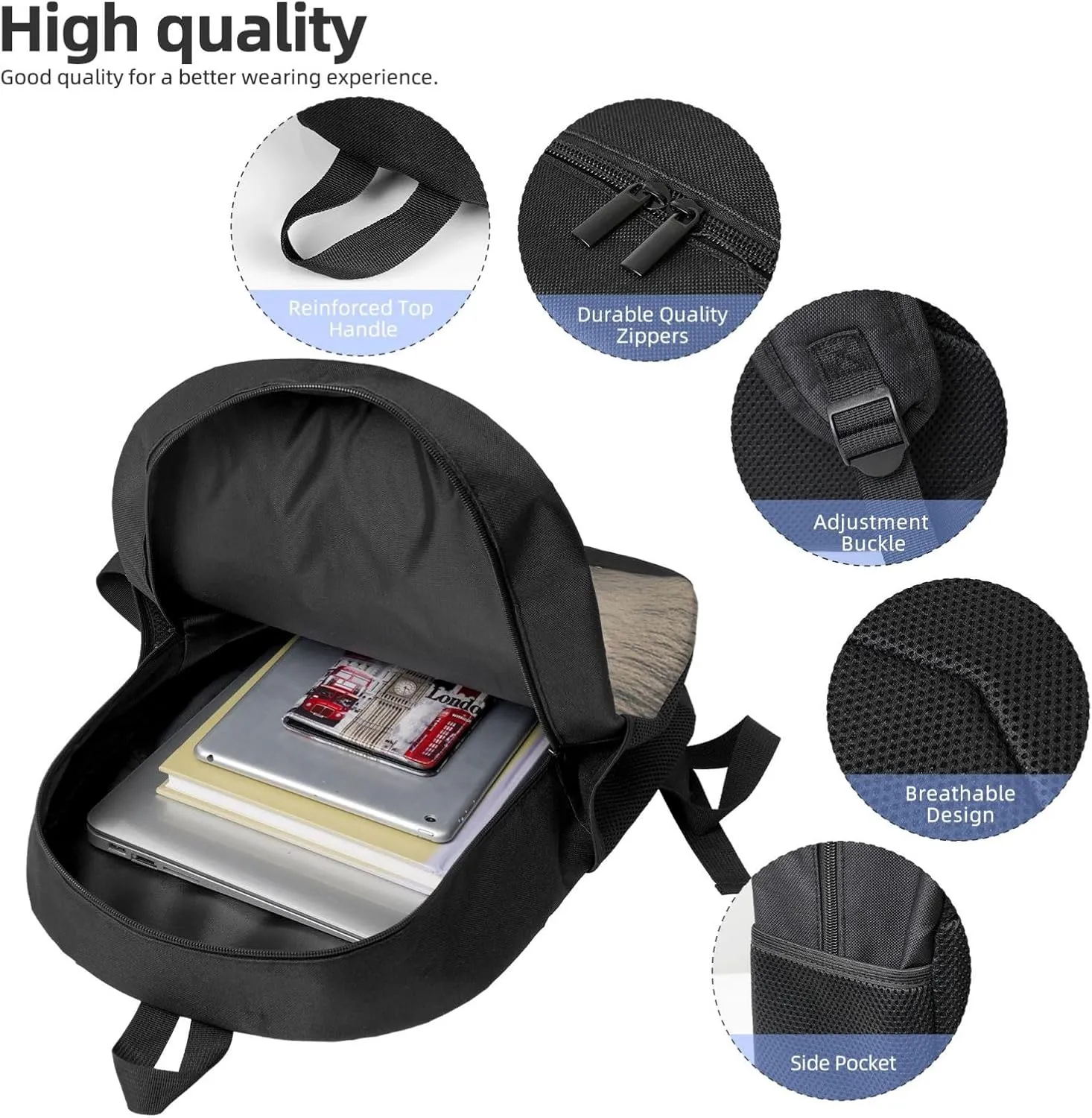 Backpack Grand Canal Travel Casual Laptop Backpack 17 inch Waterproof Hiking Daypack for Men Women