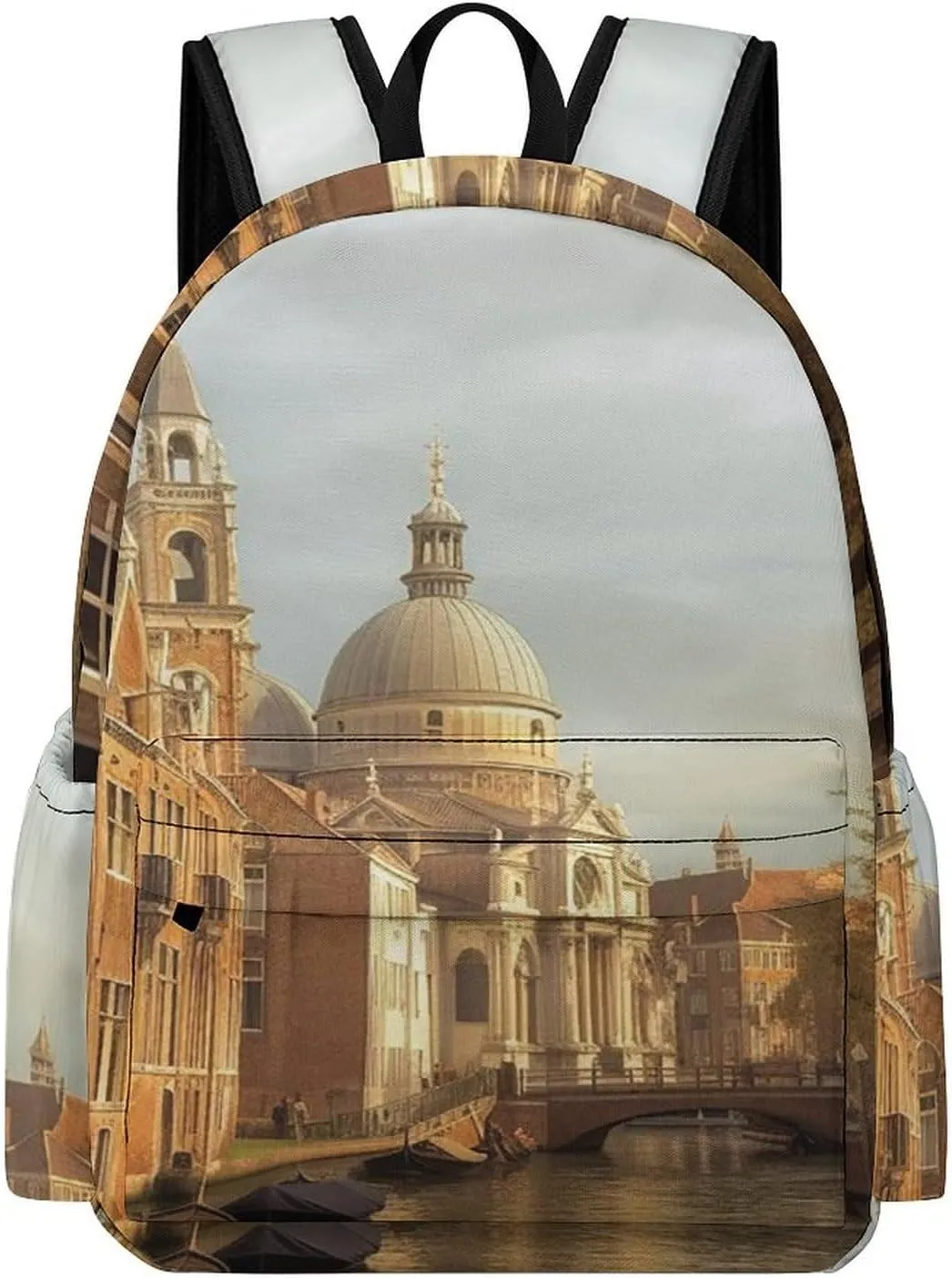 Backpack Travel Laptop Backpack for Men Women Canal And Church Casual Daypack Adjustable Lightweight Computer Bag