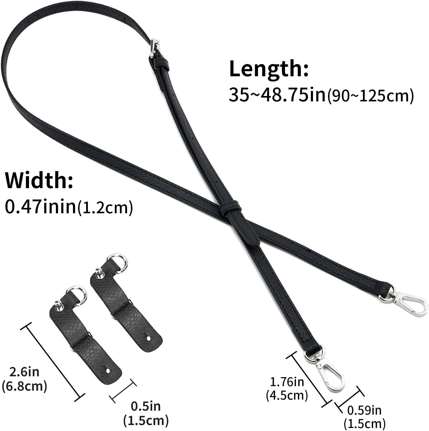 Bag Strap Suitable for Longchamp Mini Pouch,Purse Crossbody Adjustable Replacement Conversion Kit