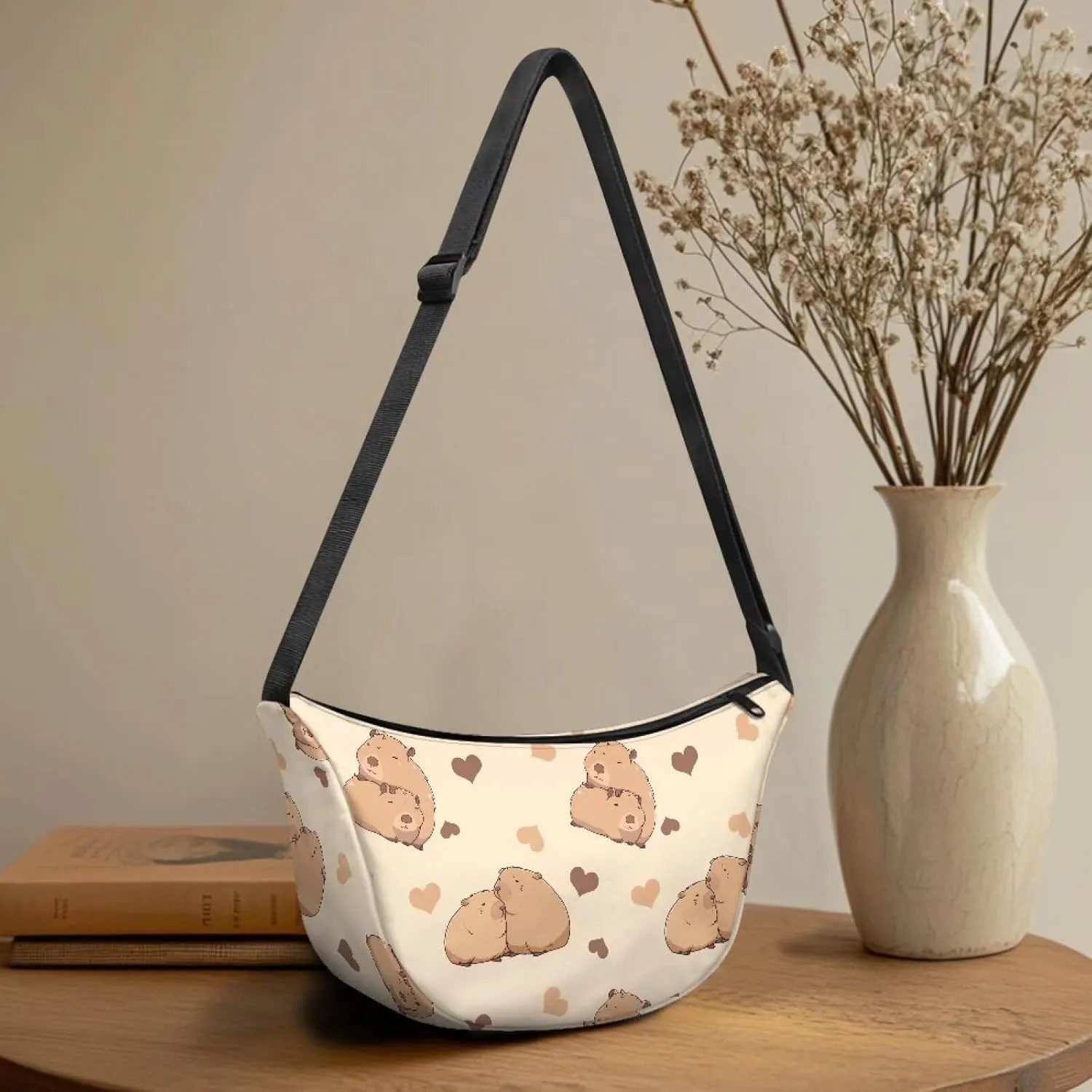 Baggu Bags Shoulder Bag for Women Crossbody with Interior Pockets Fashion Tote Bag for Women