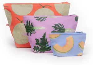 BAGGU Women's Go Pouch Set Japanese Produce