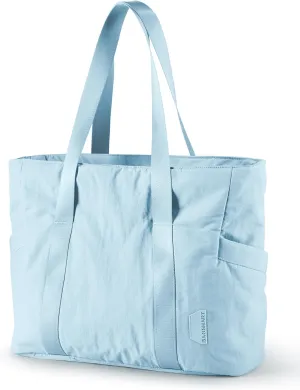BAGSMART Tote Bag for Women with Zipper, Gym Tote with Compartments, Work Tote Nurse Dance Yoga Bag for Sport, Travel