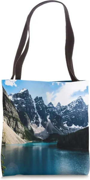 Banff National Park Alberta Canada Lake Moraine Tote Bag