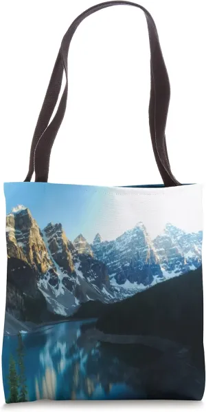 Banff National Park Alberta Canada Lake Moraine Tote Bag