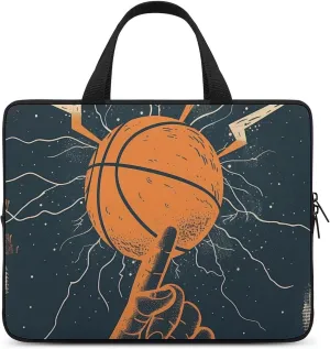 Basketball Starry Sky Laptop Bag Laptop Case Computer Messenger Bag with Adjustable Shoulder Strap