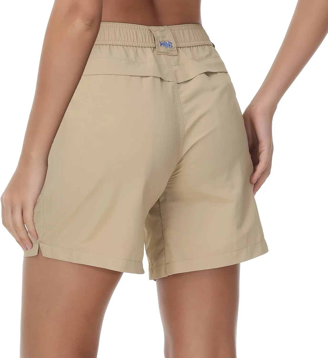 BASSDASH Women’s 7” Fishing Shorts UPF 50  Water Resistant Quick Dry Lightweight Hiking Cargo Shorts with Pockets FP03W