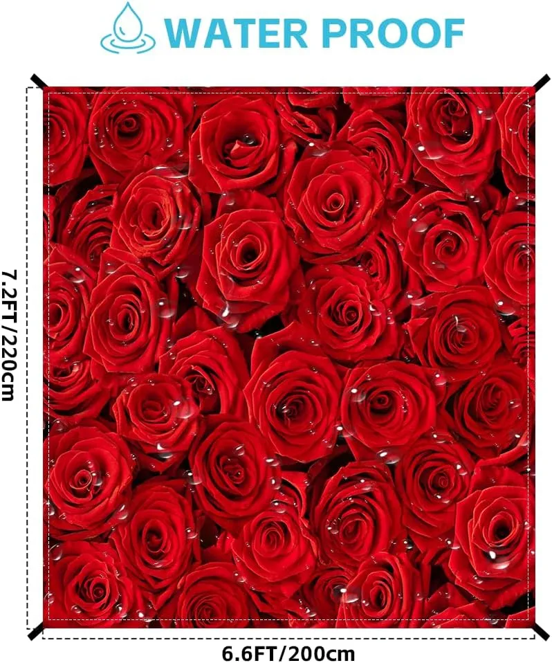 Beach Blanket Waterproof Sandproof Oversized Extra 78.7 * 88.6 inch / 6.6 * 7.2 Ft for 1-8 Adults,Soft and Durable, Quick Drying Durable Outdoor Beach Mat,4 Stakes & 1 Travel Bag