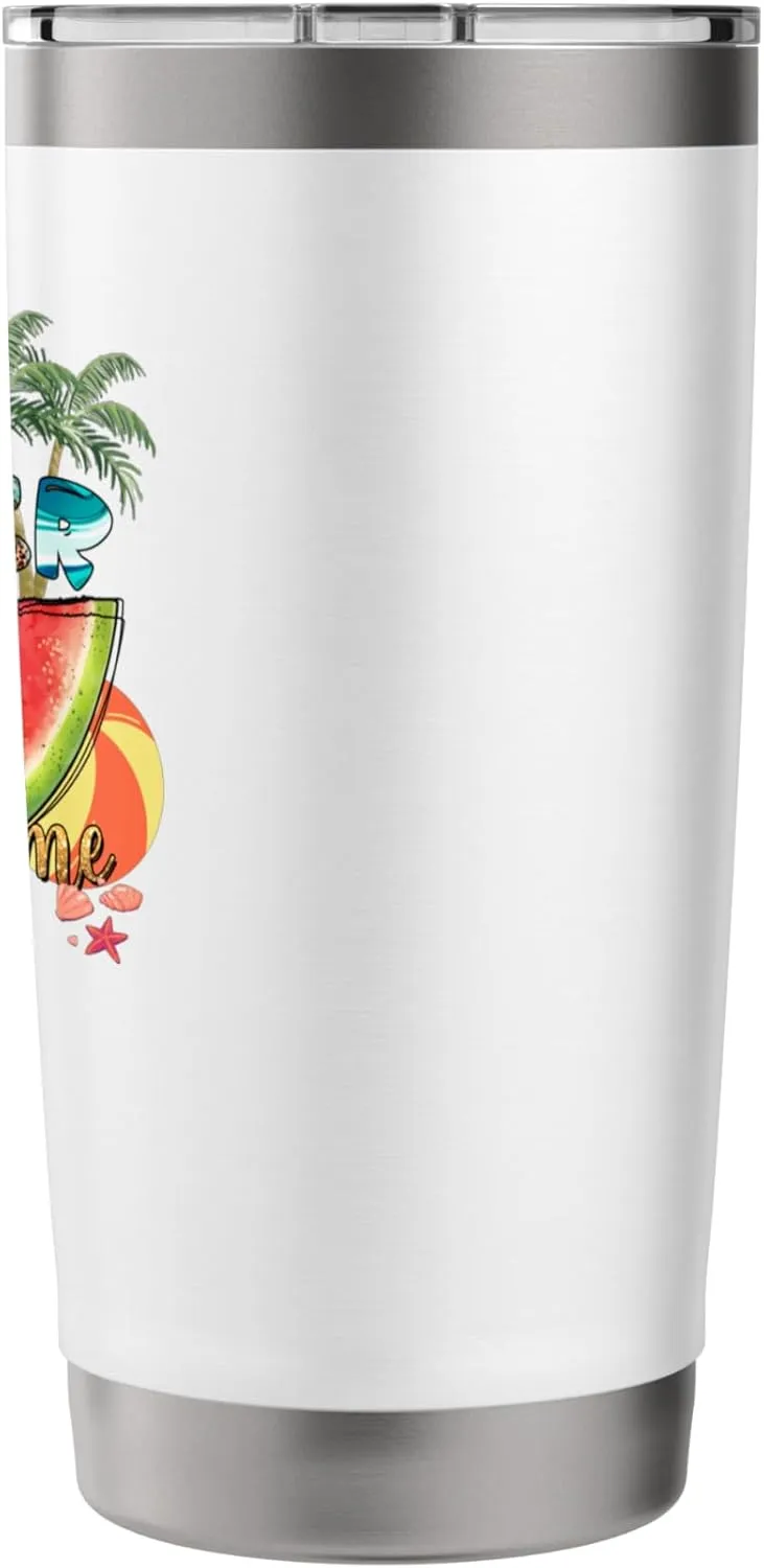 Beach Sand Lovers Sweet Summer Tropical Islands Fun Vacation Stainless Steel Insulated Tumbler