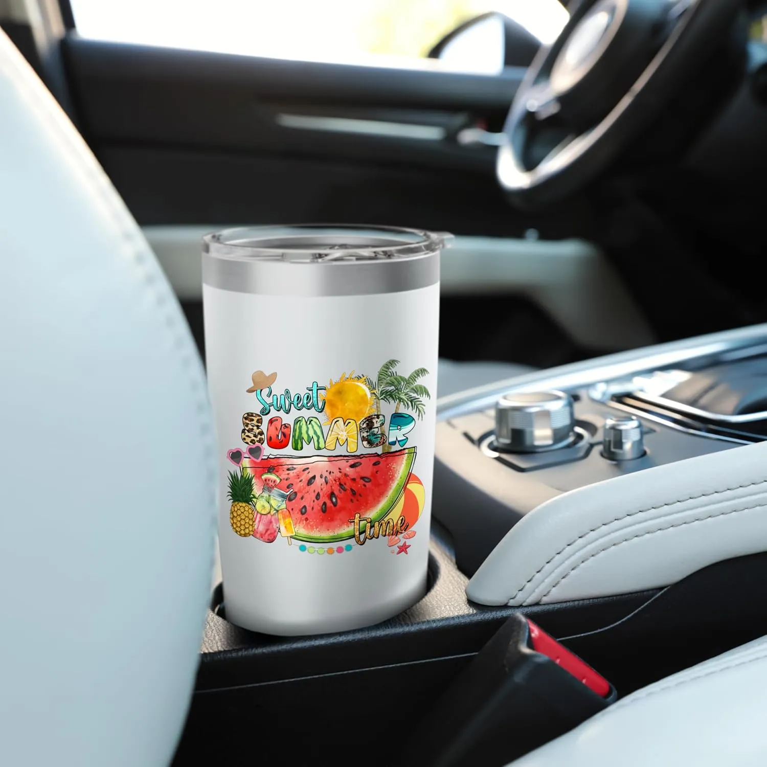 Beach Sand Lovers Sweet Summer Tropical Islands Fun Vacation Stainless Steel Insulated Tumbler