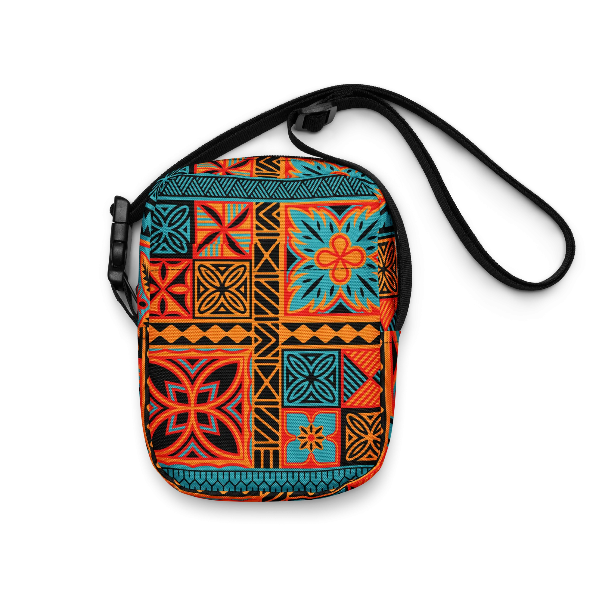 Beach Tiki Squares Utility crossbody bag