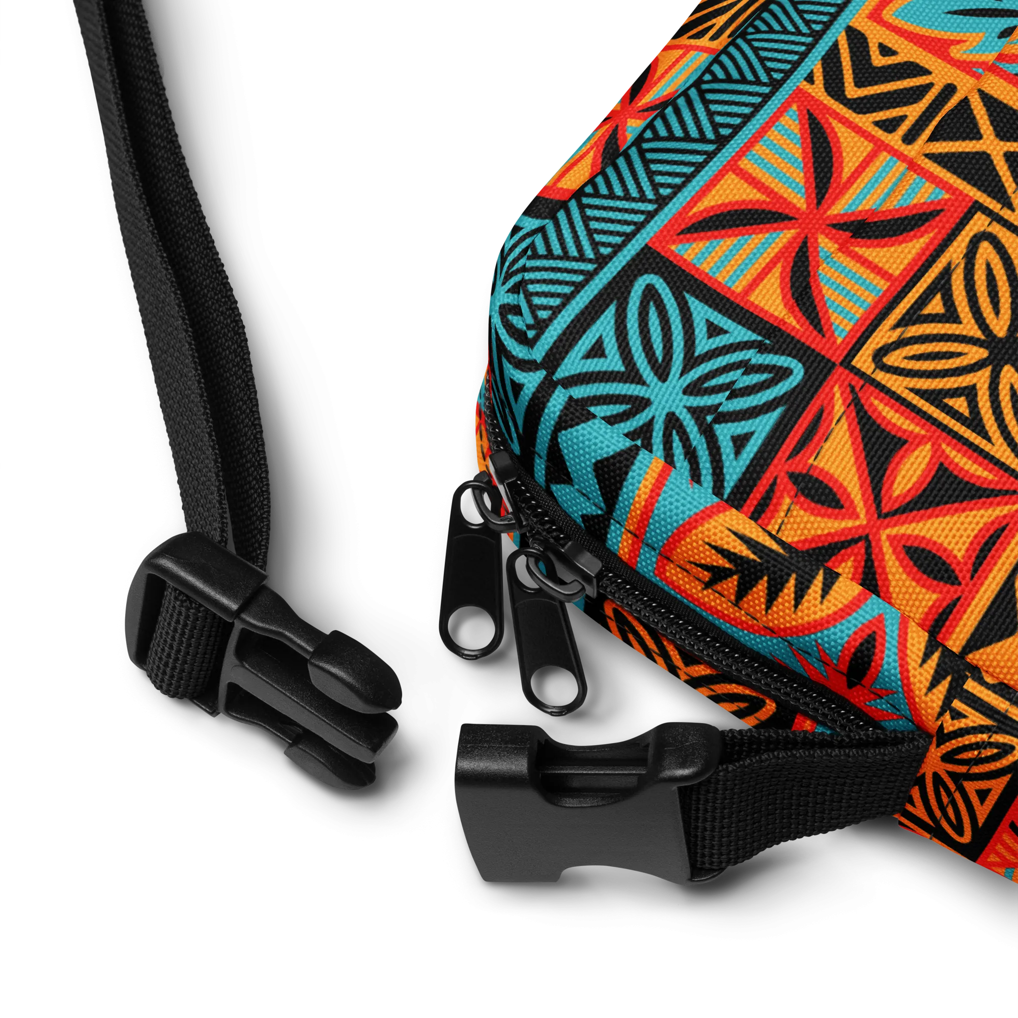 Beach Tiki Squares Utility crossbody bag