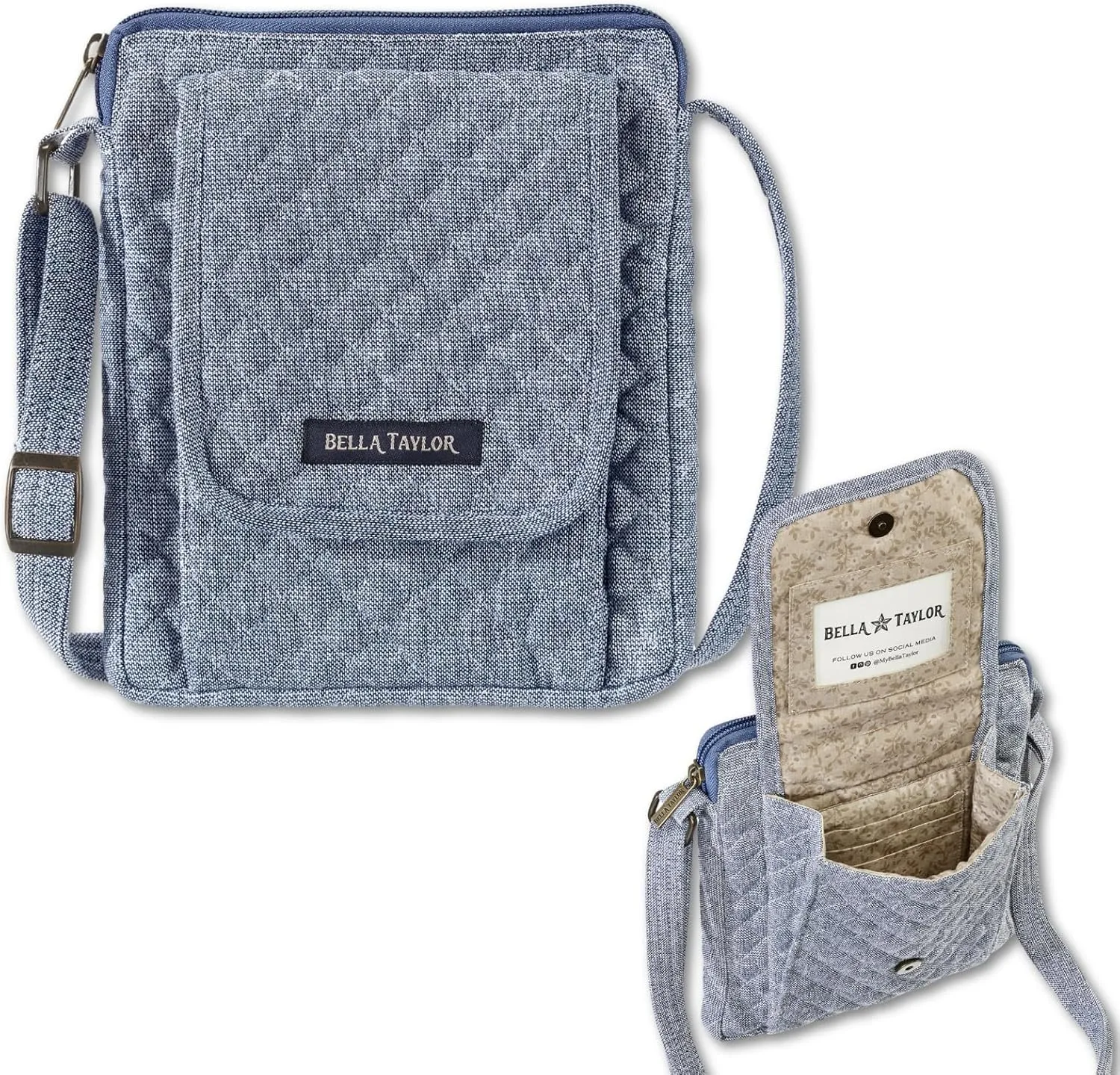 Bella Taylor Mini Crossbody Purse with Built In Wallet
