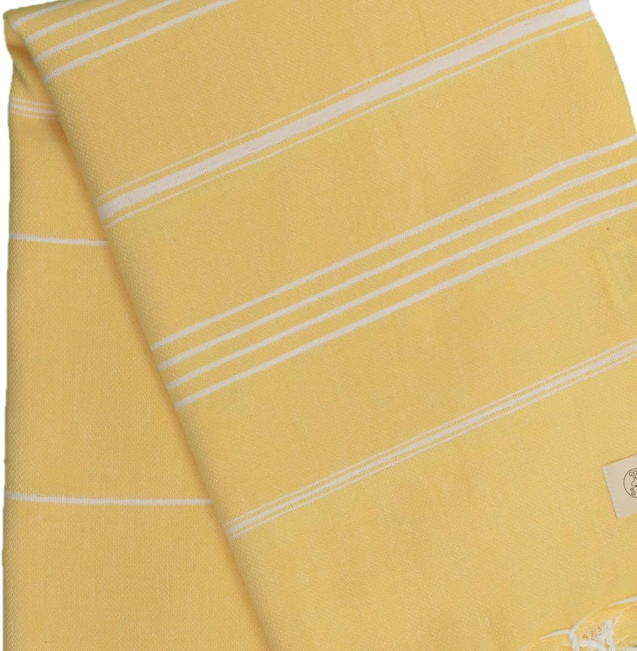 Bersuse Beach Towels Peshtemal Turkish Towels Anatolia Collection Premium Turkish Beach Towel, 100% Cotton, Large, Quick-Dry, Sand-Free, Lightweight - 37x70 Inches, Yellow