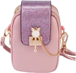 BESPORTBLE Versatile Crossbody Phone Bag Mini Vertical Style Cell Phone Case Storage Bag Chic Occasion Accessory