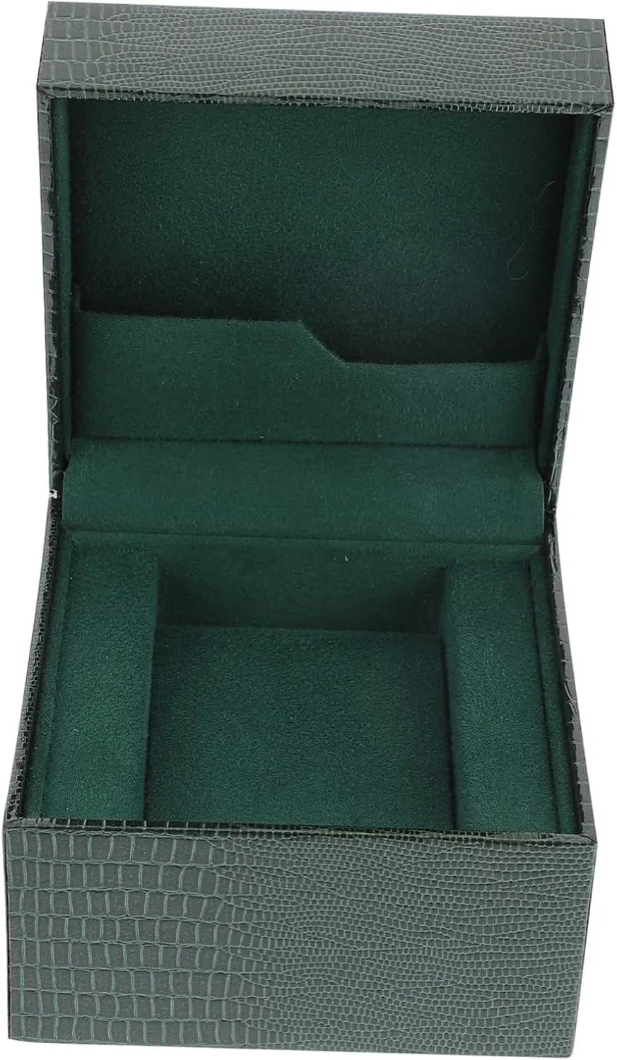 BESTYASH Lizard Pattern Watch Display Box Stylish Clamshell Watch Storage Case for Jewelry and Bracelets Portable Hard Organizer Creative Flipping Design and Durable
