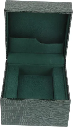 BESTYASH Lizard Pattern Watch Display Box Stylish Clamshell Watch Storage Case for Jewelry and Bracelets Portable Hard Organizer Creative Flipping Design and Durable