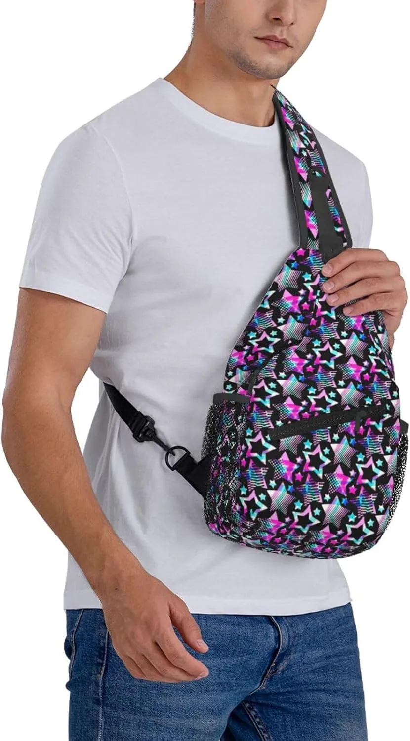 Black History Month Crossbody Bag Adjustable Sling Bag Casual Chest Bags Travel Shoulder Backpack