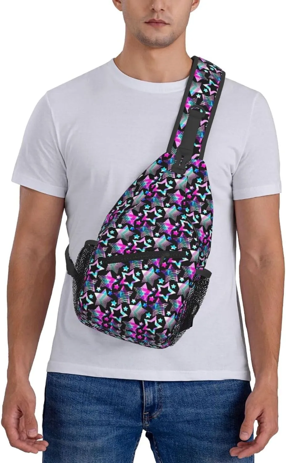 Black History Month Crossbody Bag Adjustable Sling Bag Casual Chest Bags Travel Shoulder Backpack