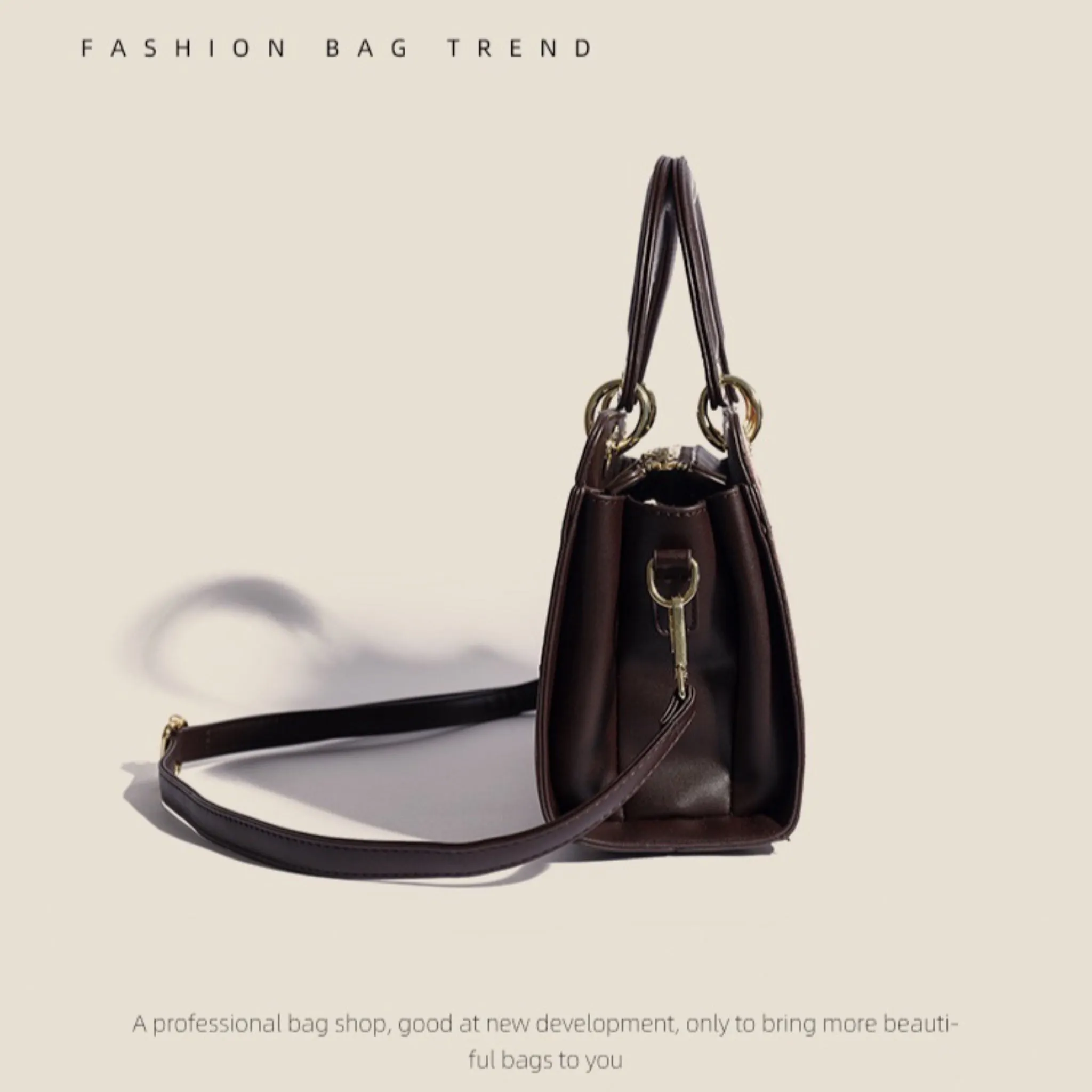 Black Kuno 3 Compartment Handbag