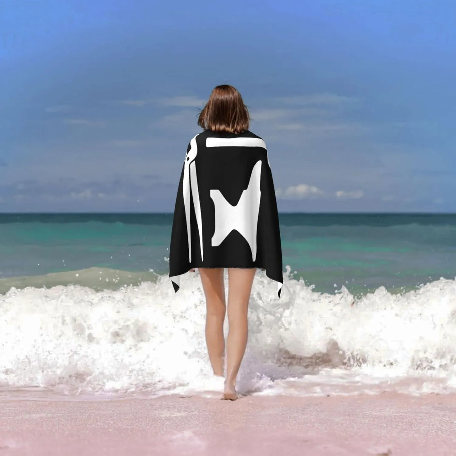 Blacksmith Hammer Logo Beach Towels Vacation Essentials Quick Dry Sand Free Oversized Bath Pool Swim Towel Extra Large Absorbent Bathroom Towels Adult Travel Accessories