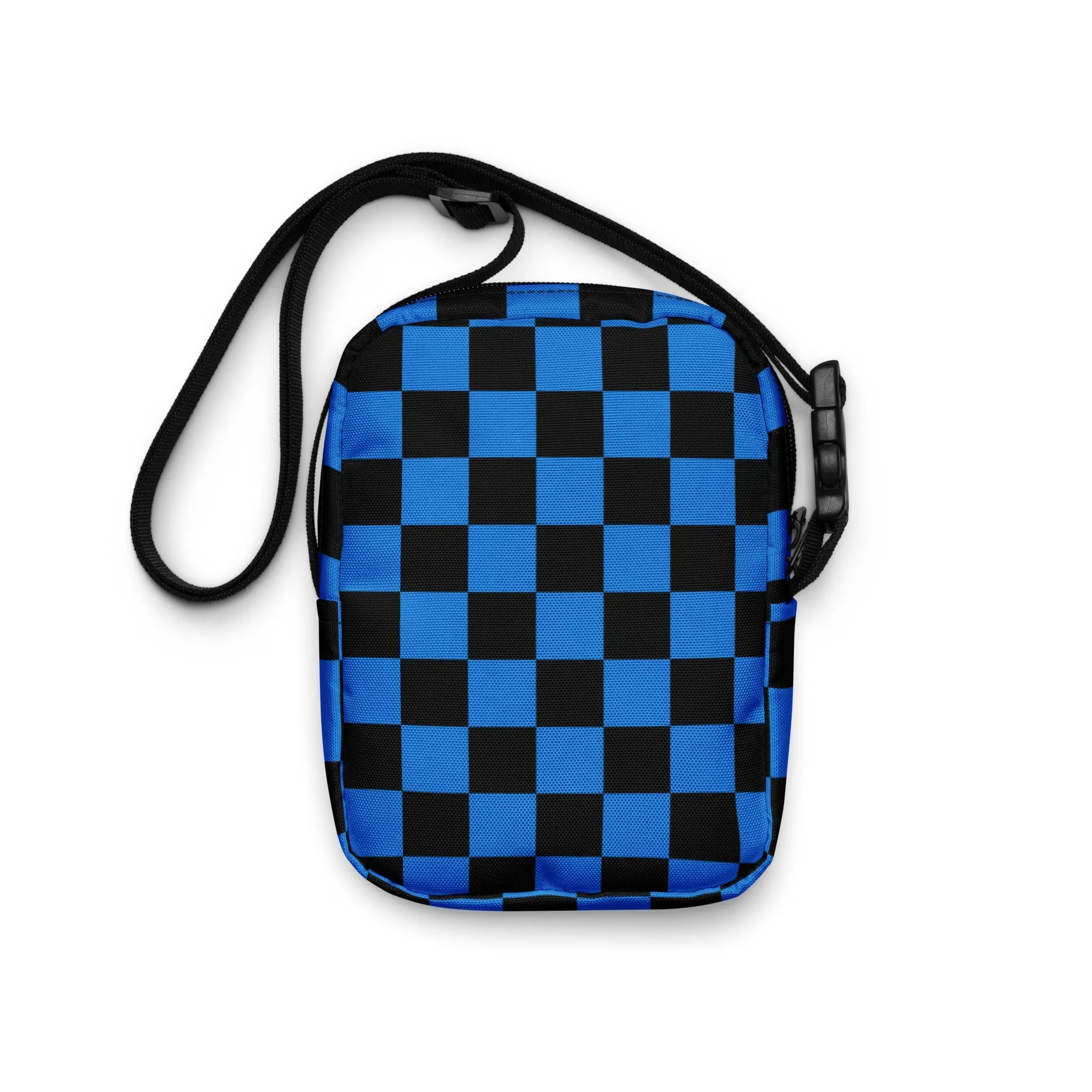 Blue Check  - Utility Crossbody