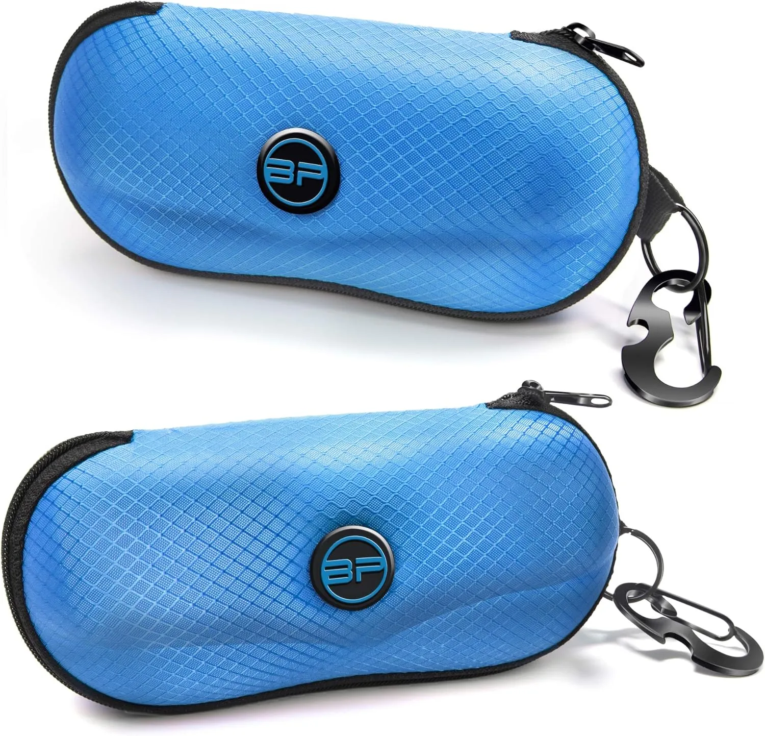 BLUPOND Sunglasses Case Semi Hard EVA Shell with Metal Hanging Hook Belt Clip Sun Glasses Storage