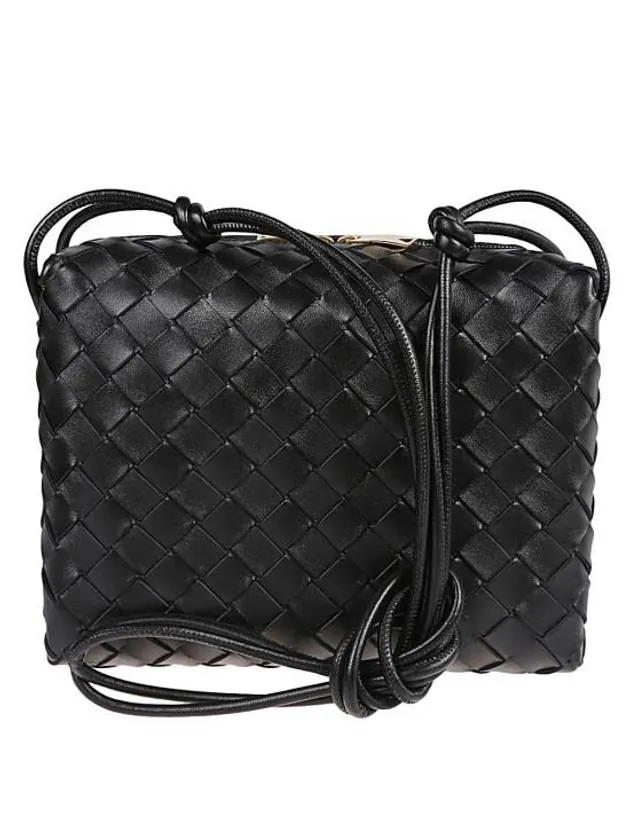 Bottega Veneta Loop Camera Small Cross Bag Black