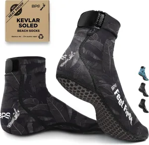BPS 'Feet First' Beach Volleyball Socks Ultra Flexible Sand Soccer Socks Quick Dry Aqua Sock with Kevlar Soles